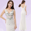 new bright drill long sexy liquor party banquet evening dress