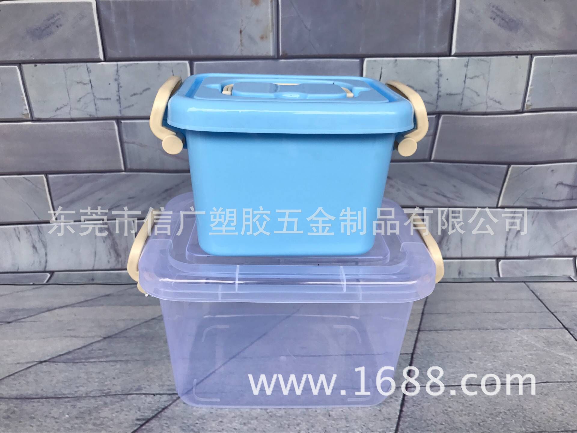 衣柜收纳盒储物箱衣服小号整理箱 带轮子塑料收纳箱 加厚款