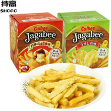 行貨日本進口Cabee卡樂比薯條三兄弟咸味薯條80g休閑膨化食品批發