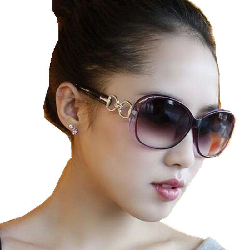 9509歐美時尚太陽鏡女士新款玉晶質感9509太陽眼鏡漸變黑戶外墨鏡