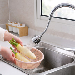 Kitchen sink faucet stainless steel pipe swivel bubbler faucet shower splash head filter with adjustable fixed