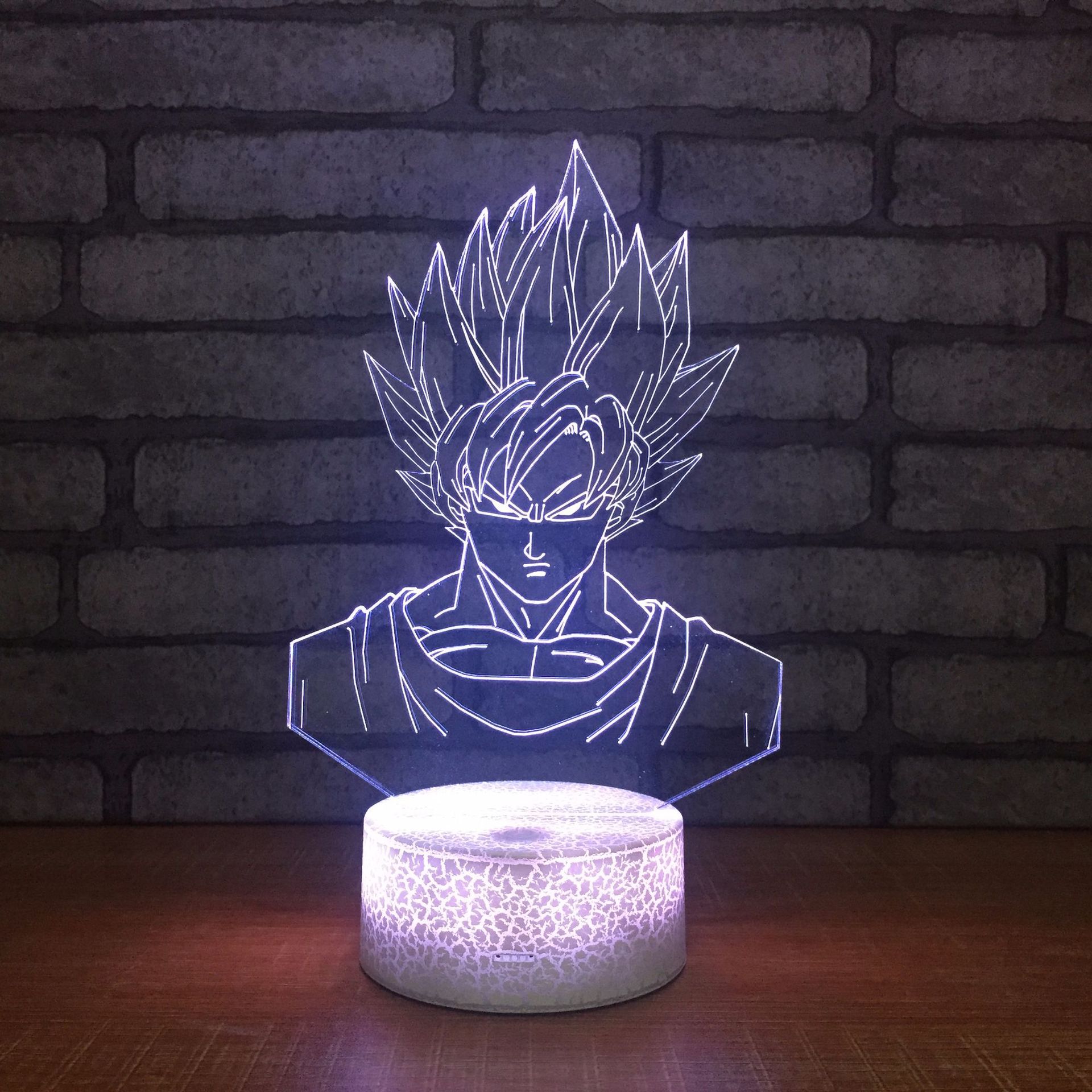 爆裂纹3D灯小夜灯台灯