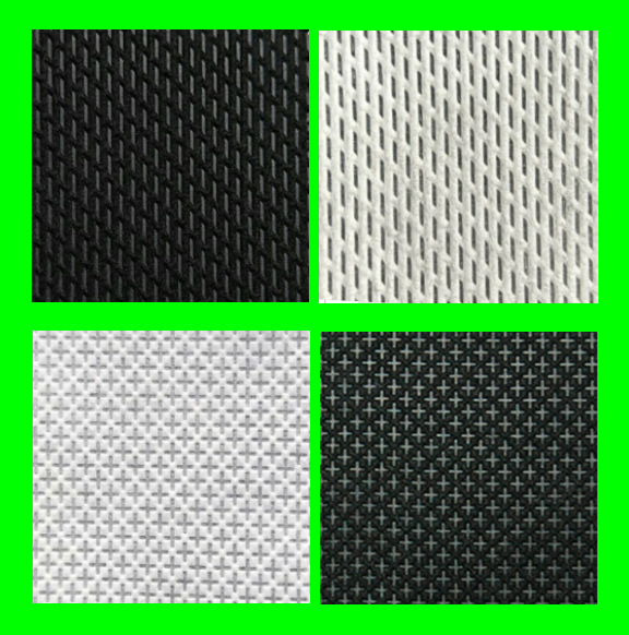 东莞尼龙坎培拉 黑/白色 一字纹堪培拉  十字纹无纺布 工厂直供