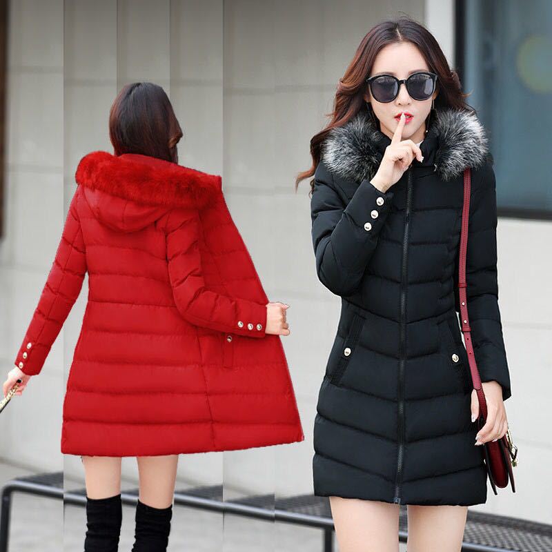 大码棉服女胖mm2019冬季新款韩版长款宽松韩国东大门中长款200斤|ms