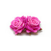 Amazon Flower Ring double velvet rose hair combing red rose hair accessories rose fork comb