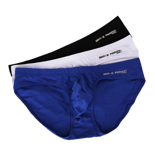 Men's Low-Rise Triangle Underwear Genuine Cotton Men'sJJ Size Increasing Health Care Underwear Wholesale Male E1130