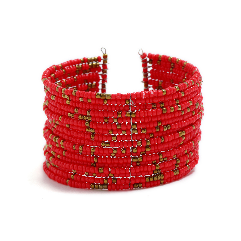 Ethnic beaded bracelet handmade