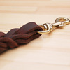 Crucs short paddy leather leading rope dog chain leather traction rope pet supplies pull rope rope easy to pull with you