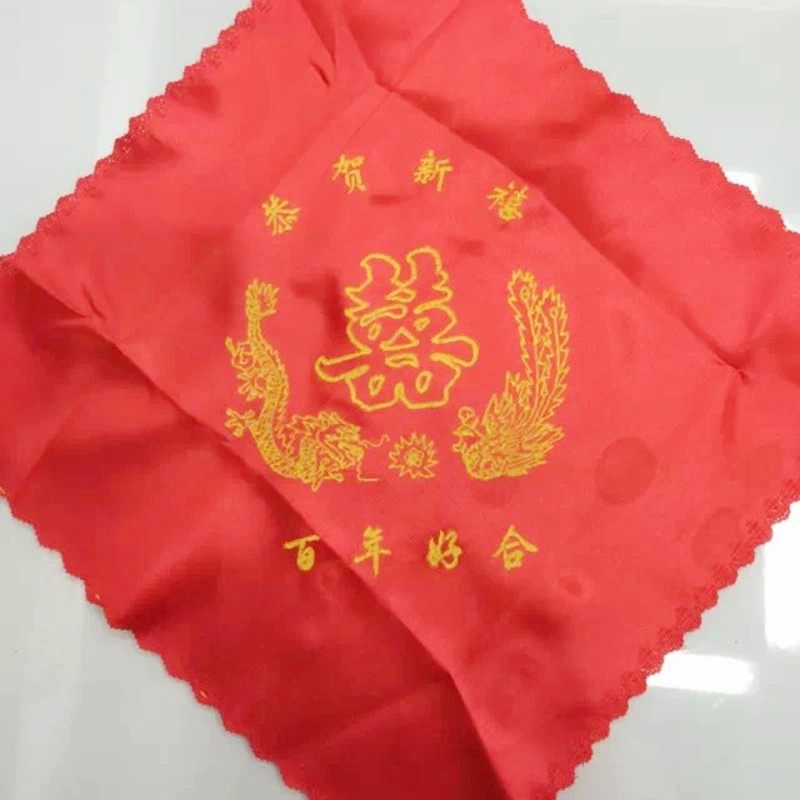 [棉质喜帕 婚庆用品棉质喜帕 厂家直销酒席喜宴结婚庆批发]