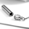 Perfume stainless steel, glossy necklace, fashionable commemorative accessory suitable for men and women, pendant