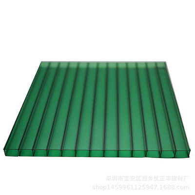 韶关中空板  草绿色PC中空板 顶棚材料 阳光板4mm  可用于阳光房