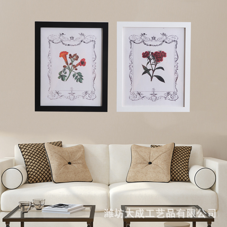 Factory wholesale wooden photo frame solid wood photo frame wall decoration Chinese painting framed picture frame creative photo frame