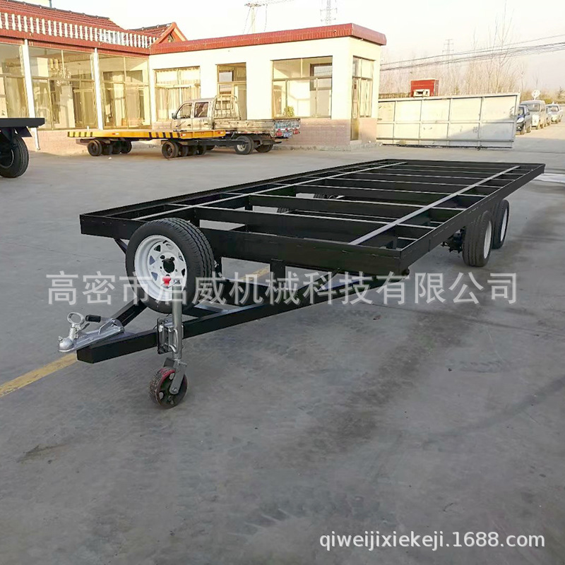 房车底盘 移动木屋拖车 骨架拖车 框架拖车 大型旅居车厂家供应