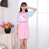 lovely pure cotton apron Cartoon powder No pilling household kitchen Housework antifouling Bibs Parceled coverall