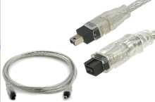透明IEEE 1394火线800转400Firewire火线9对4数据线 1394线 1.8米
