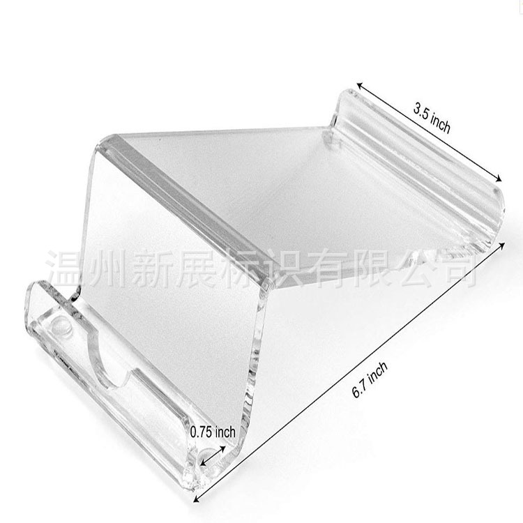 亚克力透明单层手机数码专卖展示架收纳多功能定制logov字展架