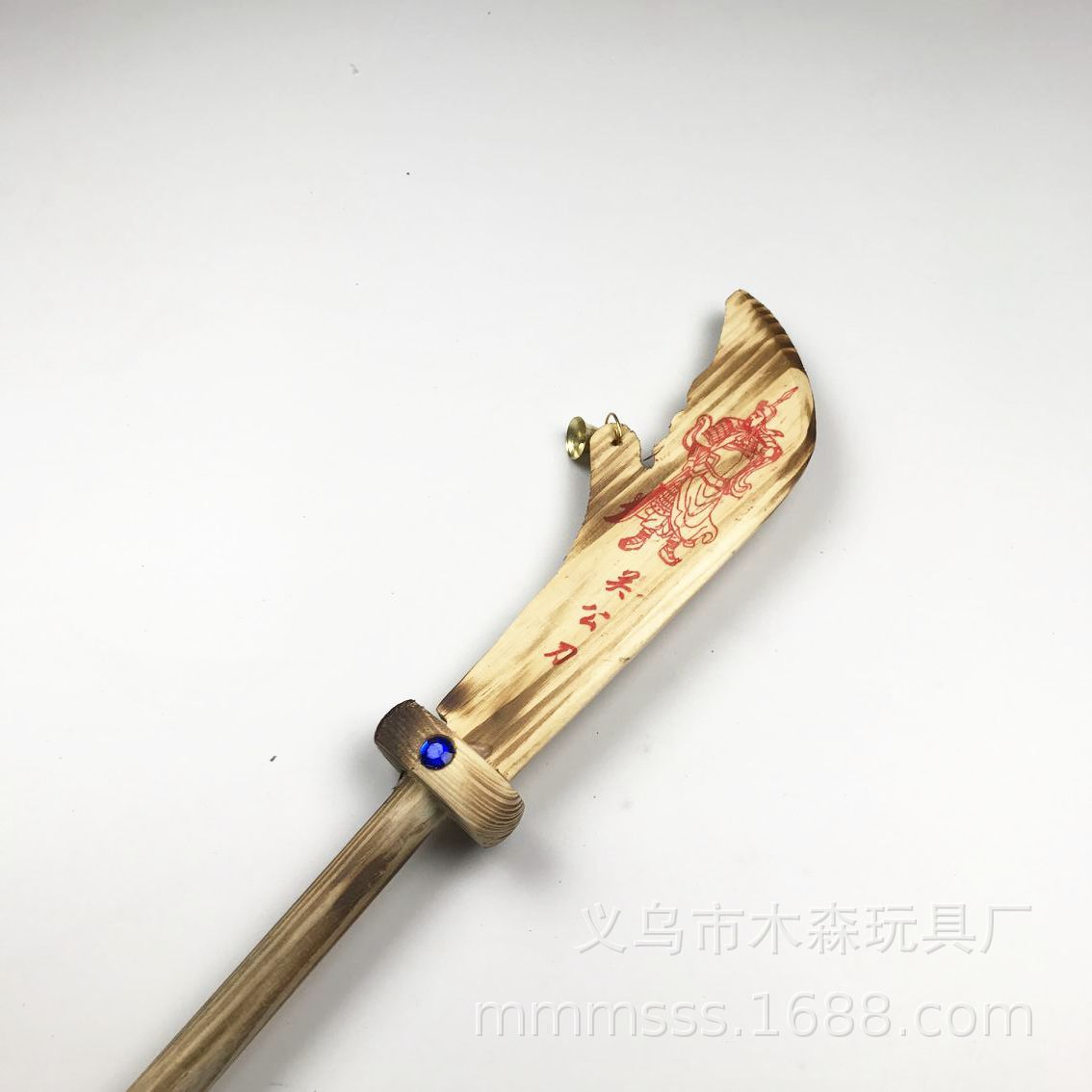 木质关刀碳化小关刀青龙偃月刀关羽兵器儿童玩具刀剑景区热销工艺-阿里巴巴