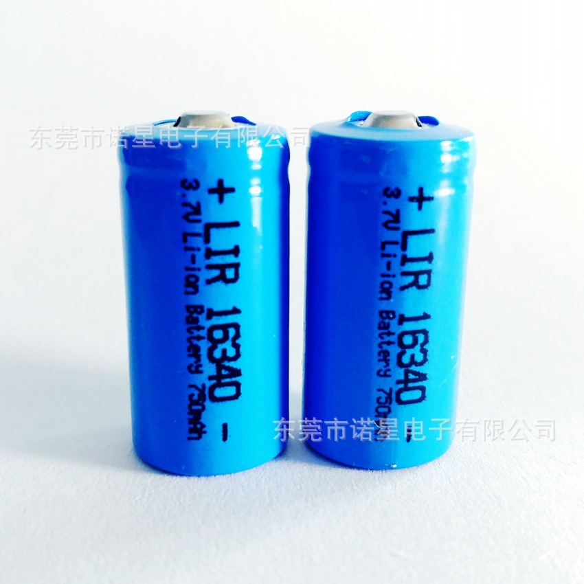 LIR16340可充锂电池厂价供应 3.6V手电筒电池600mah容量