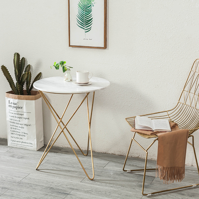 北欧简约时尚边几 小户型专用小角几现代时尚圆形阳台休闲咖啡桌