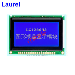 小尺寸 12864 lcd 液晶屏蓝屏  75x52.7  富创 LG128642工业宽温
