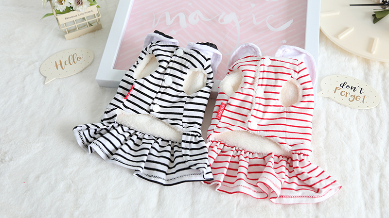 大蝴蝶结条纹裙