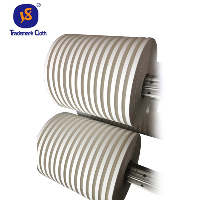 厂家定做商标布 商标布印刷材料 自粘电线胶商标布加工