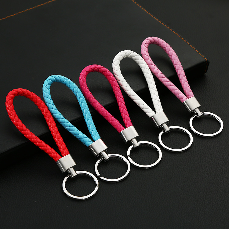 Hot Selling Creative Pure Hand Knitting Rope Car Key Ring Upscale