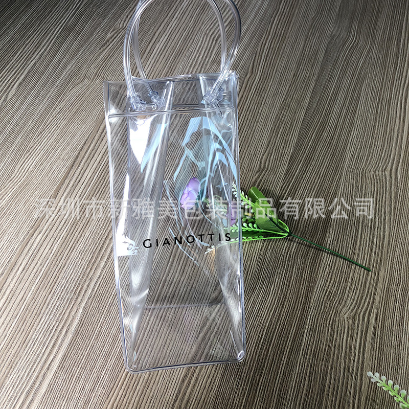 【PVC红酒袋】透明pvc手提红酒袋 PVC透明袋子礼品袋塑料购物袋-阿里巴巴