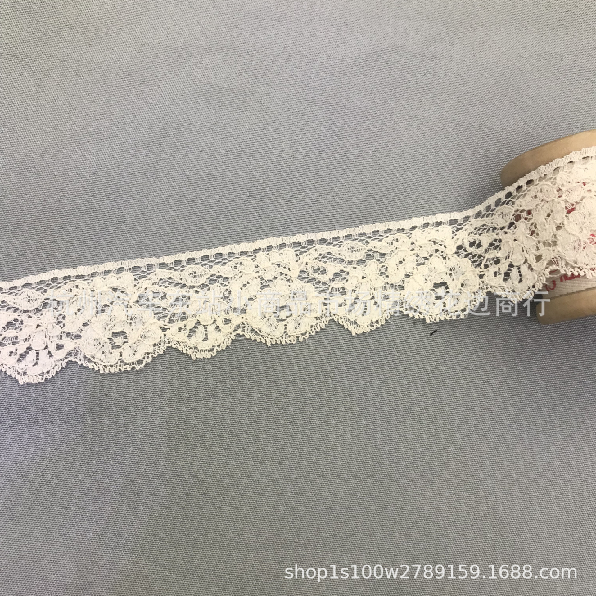 DIY手工服装辅料花朵2018新款棉纱股线蕾丝花边织带 宽4cm