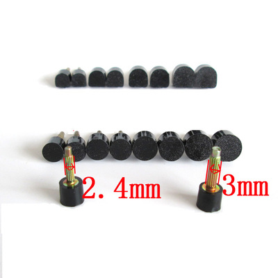 磨砂黑色粗釘粗芯細釘跟耐磨靜音高跟鞋配跟女鞋天皮後跟釘鞋釘跟