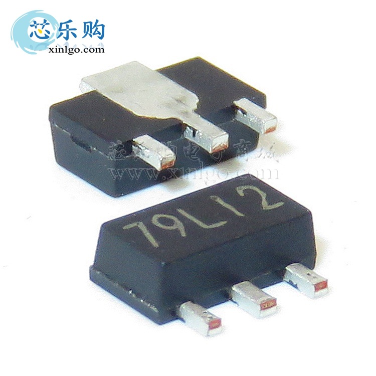 7912 79L12 SOT-89 贴片 12V 3%精度 三端稳压 三极管 [国产全新]