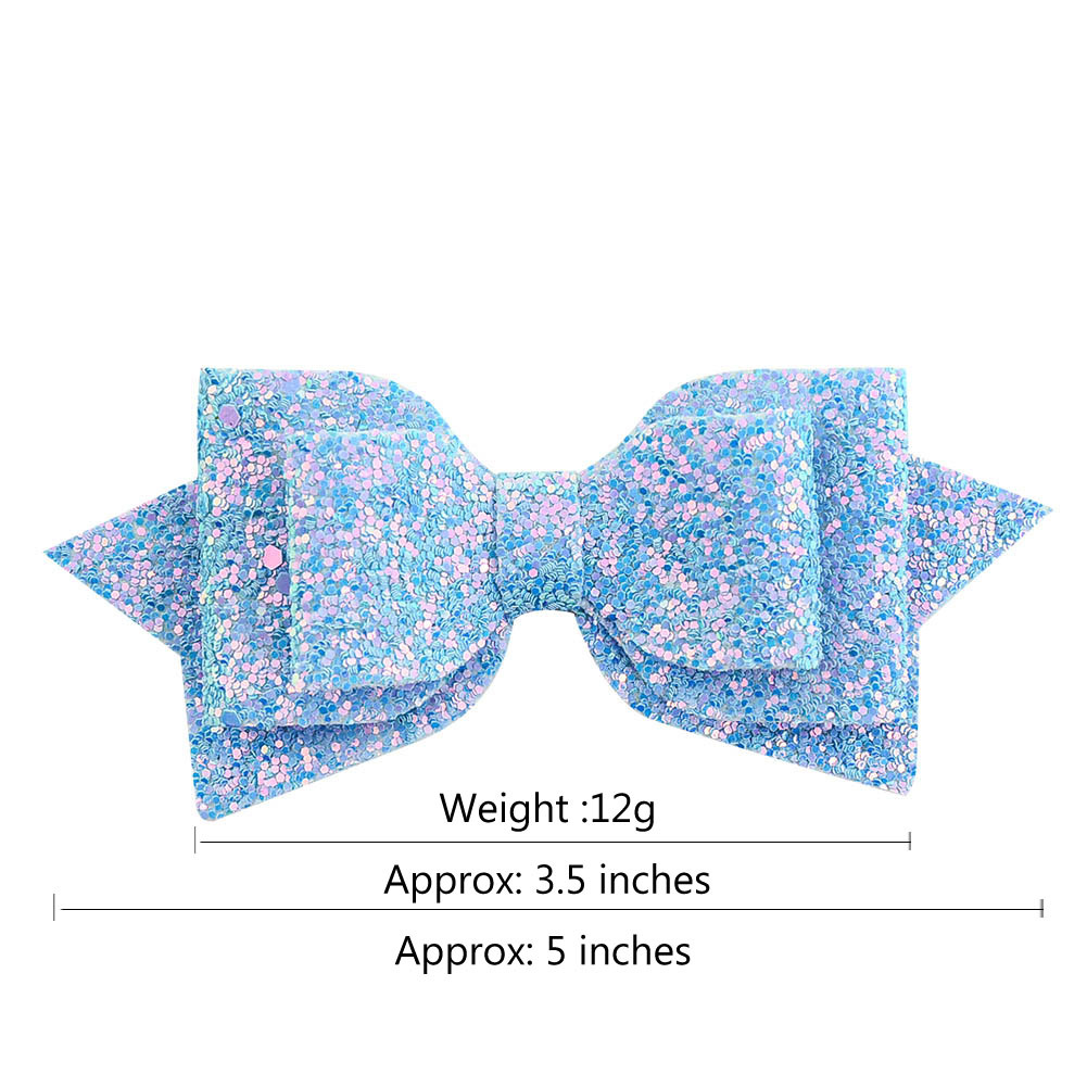 Fashion Gradient Sequins Bow Hairpin Set display picture 3