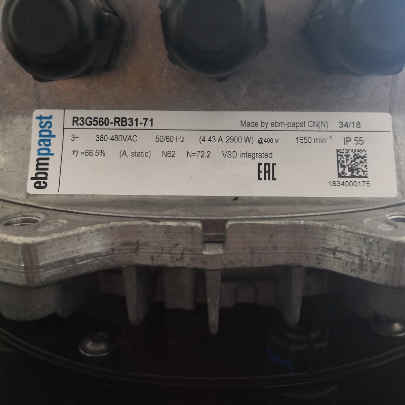 机房空调维修R3G560-RB31-71德国ebm-papst离心风机