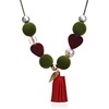Necklace, demi-season pendant with tassels, accessory, European style
