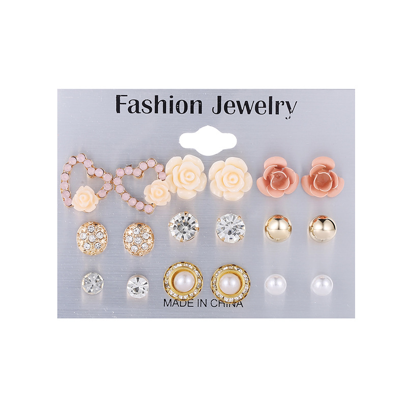 Hot Selling Fashion Flower Love Flower  Earrings display picture 7