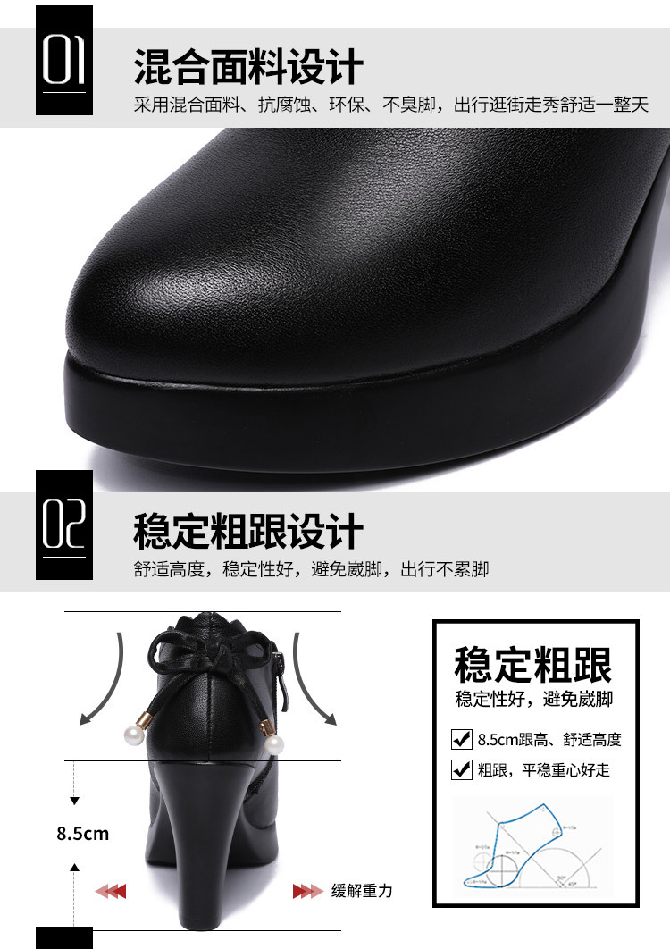 Bottes femme en Tissu mixte - Ref 3355051 Image 26