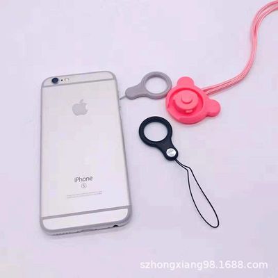 手机挂绳新款小熊卡通挂绳挂脖可拆分旋转扣证件挂绳多功能挂绳|ru