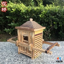 木质仿真花轿 官轿八抬大轿仿古手抬轿子景区热销木头摆件工艺品