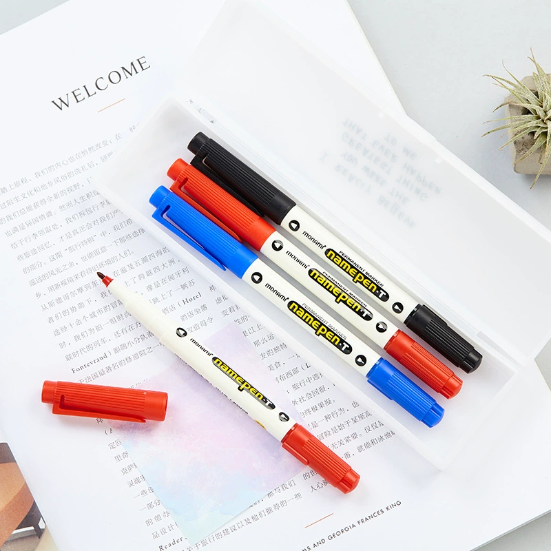 Monami Korean Namepen.t Muna Mo Nami Pen Pen Pen Pen Двойной наконечник сигнатура ручки