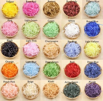 厂家批发 礼盒节庆填充纸丝 水果礼品填充物拉菲草纸丝1公斤