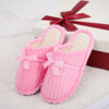 Winter cotton slippers female floor warm taby bow, lovers, home months, slippers, one generation