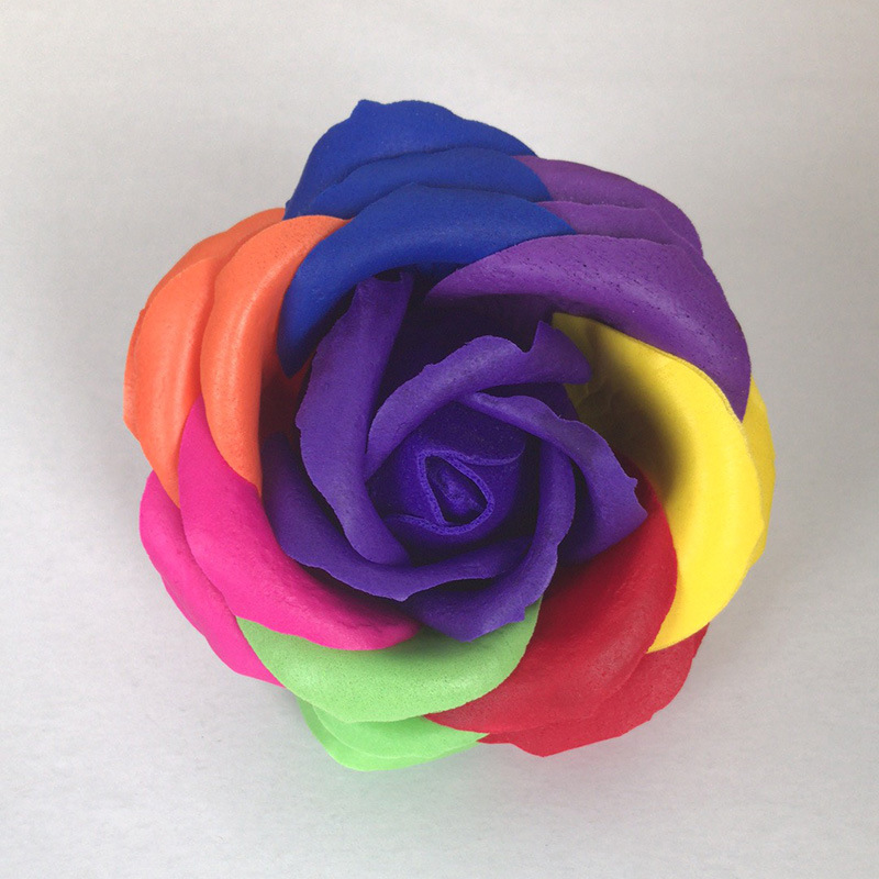 125g Weight Fashion Style Multicolor Color Wholesale 7 Color Rose Soap Flower Soap Flower Wedding Gift Valentine's Day Gift Box 1