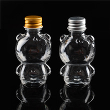 现货供应 GS332 KT猫50ml pet瓶 卡通糖果瓶 可印花塑料瓶 配铝盖