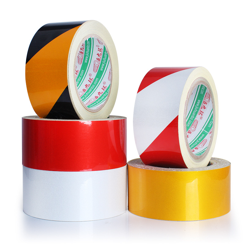 黑黃反光警示膠帶20CM*25M汽車反光車貼 高速道路夜間反光膠帶