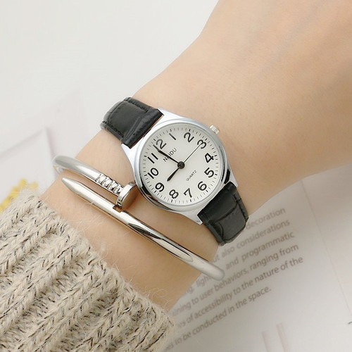Japanese and Korean digital scale youth watches boys and girls exam watches fashion quartz watches unisex universal belt watches