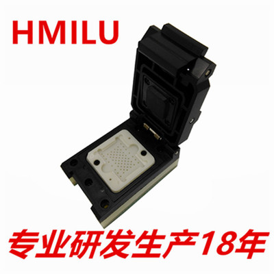 深圳IC测试座厂家LGA60翻盖探针转DIP48测试座批发苹果硬盘测试座|ms