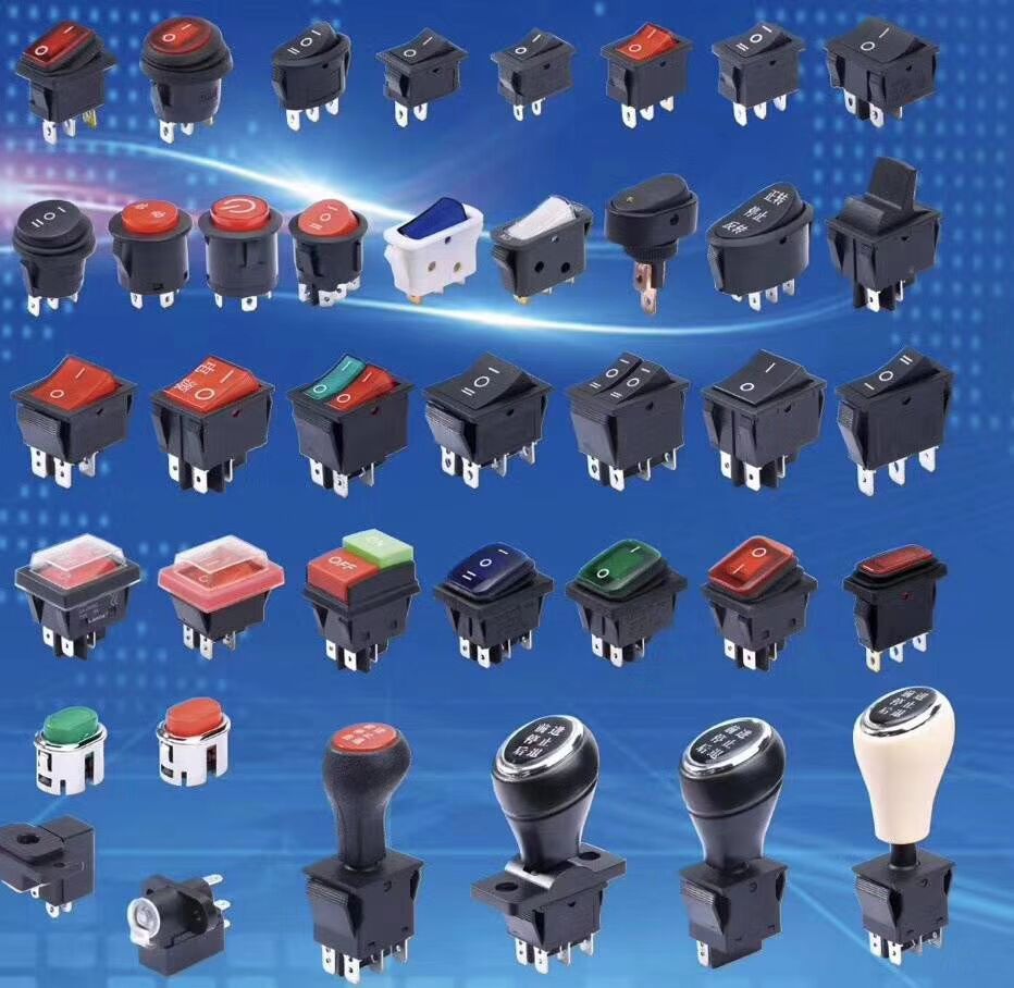 厂家供应船型开关 两档三档船型开关 两脚三脚四脚六脚船型开关