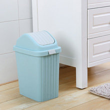 家用塑料制品 北欧收纳桶 创意厨房垃圾桶 翻盖塑料废纸篓 批发