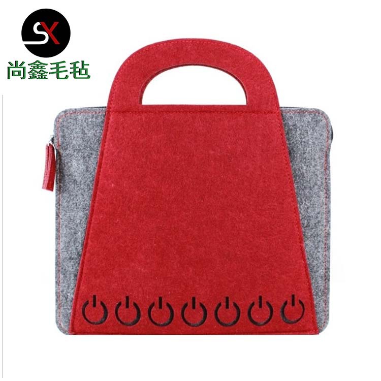 厂家供应毛毡包毛毡手提平板电脑包低价批发毛毡包手提平板电脑包