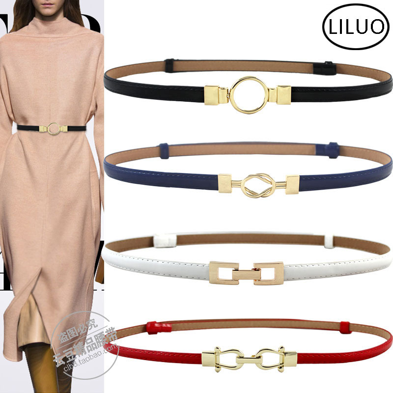 Wholesale Simple Ladies Thin Belt Decora...